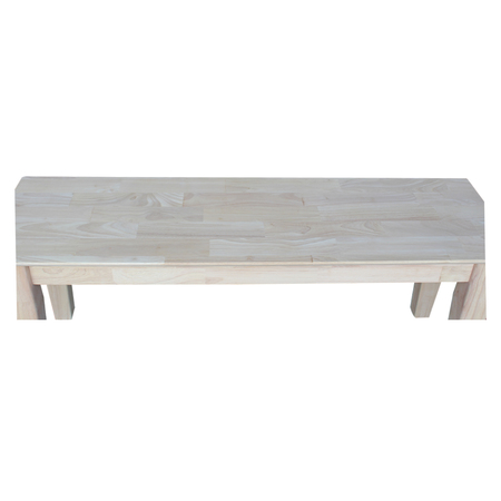 International Concepts Shaker Style Bench, Unfinished BE-47S